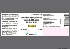 White Oblong La20 - Metformin Hydrochloride 500mg Extended-Release Tablet