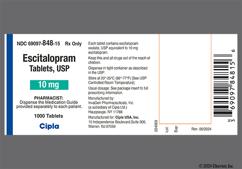White Round 250 And I G - Escitalopram 10mg Tablet