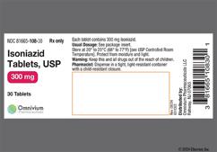 white round - Isoniazid 300mg Tablet