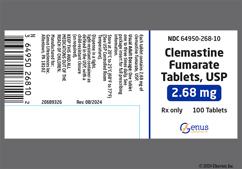 Clemastine Coupon - Clemastine 2.68mg tablet