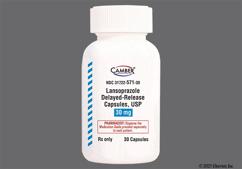 Pink And Black H 167 - Lansoprazole 30mg Delayed-Release Capsule