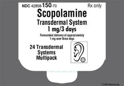 Tan Round Scopolamine 1 Mg / 3 Days - Scopolamine 1mg / 3 days Transdermal System