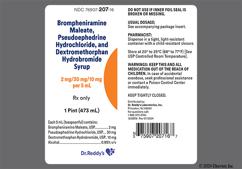 pink - Brompheniramine Mal / Pseudoephedrine HCl / Dextromethorphan HBr 2mg-30mg-10mg / 5mL Syrup