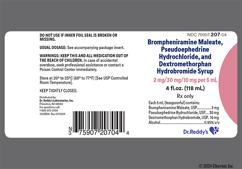 pink - Brompheniramine Mal / Pseudoephedrine HCl / Dextromethorphan HBr 2mg-30mg-10mg / 5mL Syrup