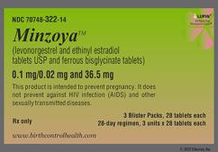 Minzoya Coupon - Minzoya 28 tablets of 0.1mg/0.02mg/36.5mg package