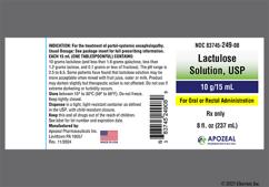 yellow and brown - Lactulose 10g / 15mL Solution