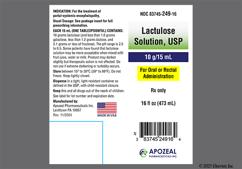 yellow and brown - Lactulose 10g / 15mL Solution