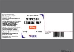 White Oval 243 - Cefprozil 500mg Tablet
