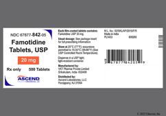 White Round 15 And V - Famotidine 20mg Tablet