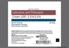 white - Lidocaine / Prilocaine 2.5%-2.5% Topical Cream