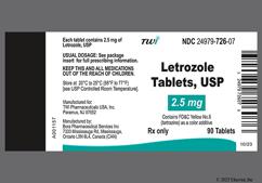 Yellow Round 121 And Yl - Letrozole 2.5mg Tablet