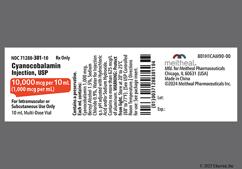 red - Cyanocobalamin 10000mcg / 10mL Solution for Injection