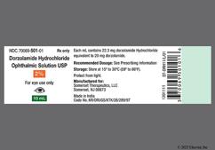 colorless - Dorzolamide Hydrochloride 2% Ophthalmic Solution