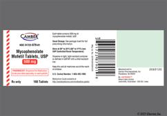 Purple Oblong M12 And H - Mycophenolate Mofetil 500mg Tablet