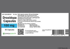 Blue And White 100 Dro - Droxidopa 100mg Capsule