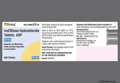 White Round 44 - Trazodone Hydrochloride 50mg Tablet