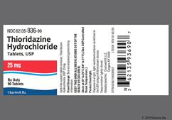 Orange Round Ce And 244 - Thioridazine Hydrochloride 25mg Tablet