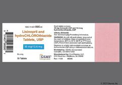 White Oval C72 - Lisinopril / Hydrochlorothiazide 20mg-12.5mg Tablet