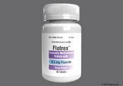 Flotrex Coupon - Flotrex 30 chewable tablets of 0.5mg bottle