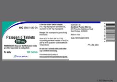 Gray Oblong P200 - Pazopanib 200mg Tablet