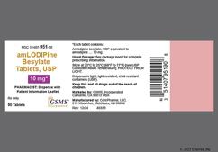 White Round C47 - Amlodipine Besylate 10mg Tablet