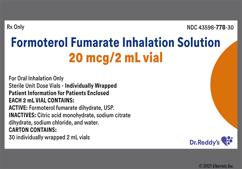 colorless - Formoterol Fumarate 20mcg / 2mL Solution for Inhalation