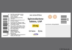 Brown Round Tl 216 - Spironolactone 25mg Tablet