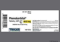 White Round 364 - Phenobarbital 64.8mg Tablet