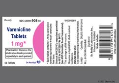 Pink Oblong C1 - Varenicline 1mg Tablet