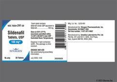 Blue Oblong 1A1 - Sildenafil Citrate 100mg Tablet