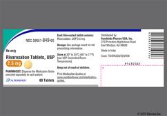 Orange Round M And 2.5 - Rivaroxaban 2.5mg Tablet
