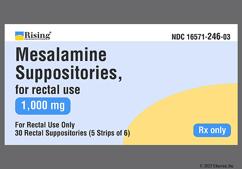 tan bullet - Mesalamine 1000mg Rectal Suppository
