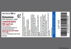 yellow - Ketamine Hydrochloride 500mg / 5mL Solution for Injection
