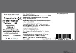 White Round K 18 - Oxycodone Hydrochloride 5mg Tablet