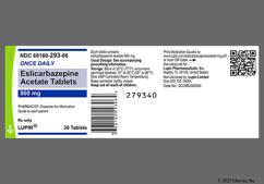 White Oblong L104 - Eslicarbazepine Acetate 800mg Tablet (Once-Daily)