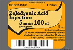 Zoledronic Acid Coupon - Zoledronic Acid 100ml of 5mg/100ml bottle of infusion
