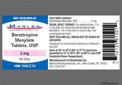 White Round N 11 - Benztropine Mesylate 2mg Tablet