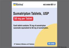 Sumatriptan Coupon - Sumatriptan 27 tablets of 50mg dose pack