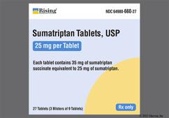 Sumatriptan Coupon - Sumatriptan 27 tablets of 25mg dose pack
