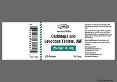 Yellow Round 672 - Carbidopa / Levodopa 25mg-100mg Tablet