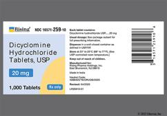 Blue Round C 170 - Dicyclomine Hydrochloride 20mg Tablet