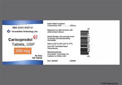 White Round E 17 - Carisoprodol 350mg Tablet