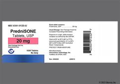 White Round E 173 - Prednisone 20mg Tablet