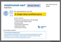 Adalimumab-Aacf (Idacio) Coupon - Adalimumab-Aacf (Idacio) 2 pens of 40mg/0.8ml carton