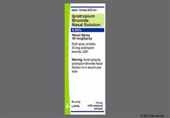 colorless - Ipratropium Bromide 0.06% Nasal Spray
