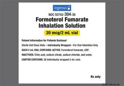 colorless - Formoterol Fumarate 20mcg / 2mL Solution for Inhalation