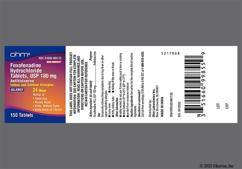 Pink Oval 545 - Fexofenadine Hydrochloride Non-Drowsy 180mg Tablet