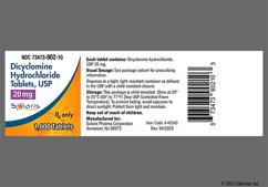 Blue Round C31 - Dicyclomine Hydrochloride 20mg Tablet