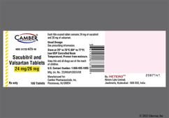 White Oval H And S24 - Sacubitril / Valsartan 24mg-26mg Tablet