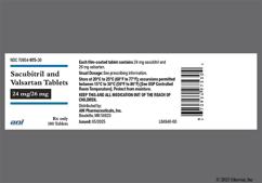White And Purple Oval N975 - Sacubitril / Valsartan 24mg-26mg Tablet